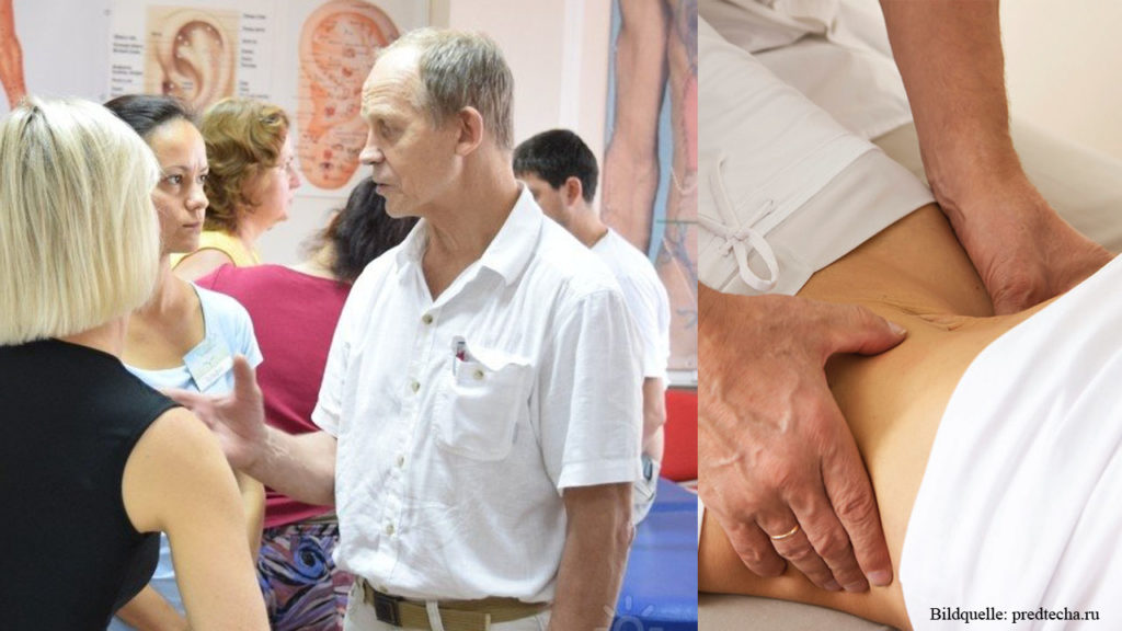 Manuelle Therapie / Viszerale Therapie / Viszerale Osteopathie / Viszerale Bauchmassage, der inneren Organe, nach Ogulov / Oгулов / russische Heilmethoden